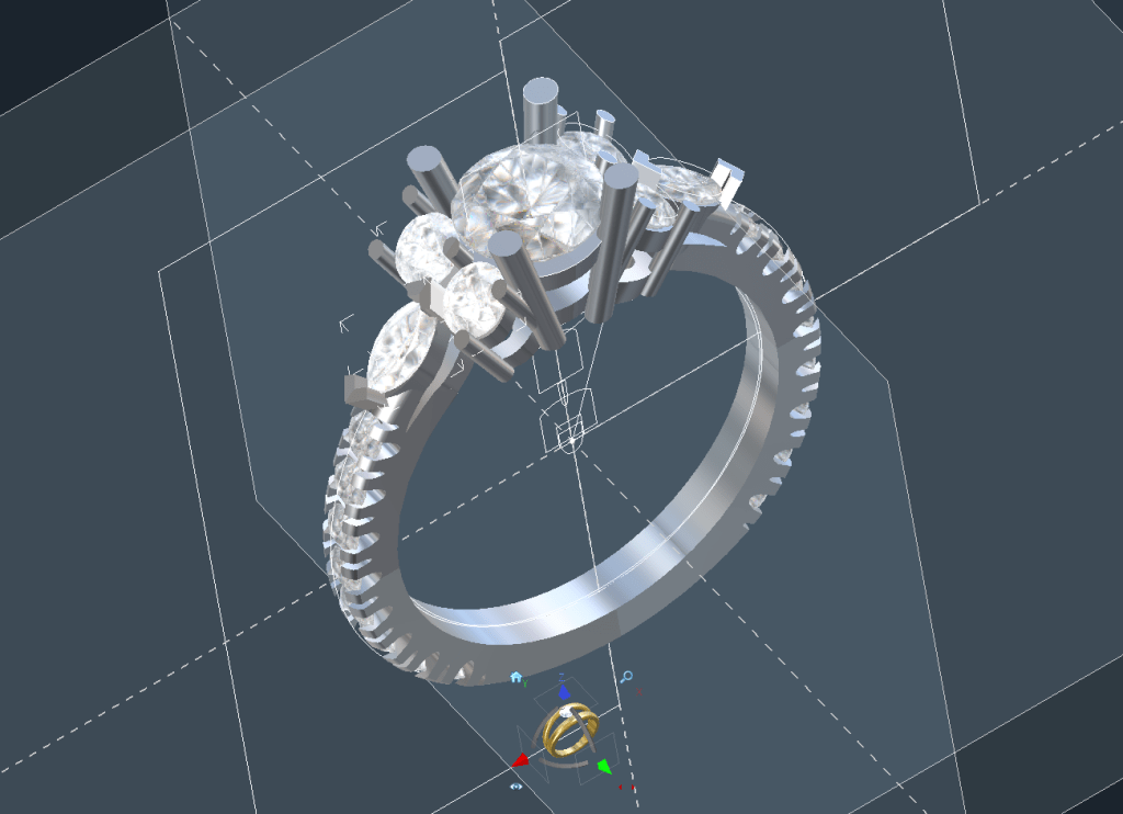 conception 3D bijouterie joaillerie création CAD Modèle STL développement bijou